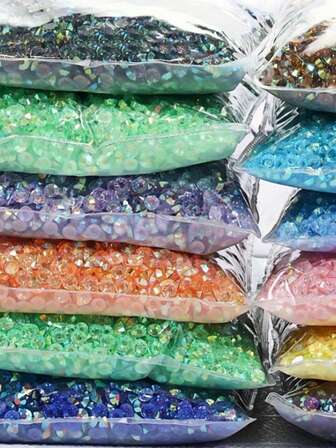 Hot Flatback Resin Nail Art Rhinestones | Crystal Gemstones | Unscented | For DIY Accessories, Shoes, Clothes, Makeup, Bags Decoration, Nails