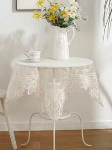 100% Polyester Embroidered Table Runner/Runner, Suitable For Wedding, Party, Kitchen, Dining, Coffee, Vanity Tables, Home Decor, Indoor/Outdoor, Camping, Holiday Gatherings, 1pc - Beige - View 14