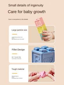 Baby Building Blocks, Toddler Stacking Toys, 8/16/24/32 Soft Educational Blocks - Numbers, Shapes, Colors, Animals - Push & Pull - Suitable For Babies Over 6 Months, 1-3 Years Old, Random Colors, Suitable For Back To School, Halloween, Christmas And Other Occasions - Multicolor - View 9