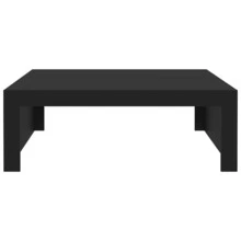 Coffee Table Black 100x100x35 Cm Engineered Wood - Black - View 6