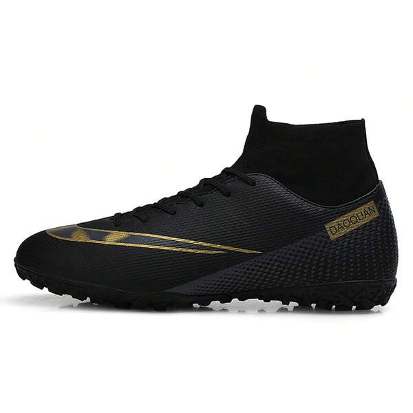 Men's Soccer Shoes , Comfortable, Non Slip, Breathable, High Top Professional Training Shoes , TF Nail Breaking, Outdoor Plus Size Match Shoes, Soccer Shoes For Indoor Five-A-Side, Artificial Grass/Lawn/Turf, Suitable For Both Men And Women