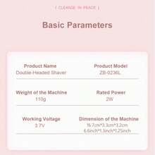 Máy cạo râu điện 2 trong 1 dành cho nữ, sạc điện và nhỏ gọn, thích hợp sử dụng cả khi ướt và khô. Hoàn hảo để tỉa và cạo lông tay, chân, nách, vùng bikini và lông mặt bao gồm môi, cằm và cổ. Có đầu điều chỉnh giúp cạo mượt mà và nhẹ nhàng mà không gây kích ứng da. - Nhiều màu - Xem 6