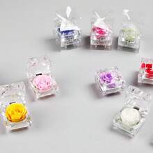 Rosa Eterna De Flores Conservadas Con Caja De Regalo Para Mujer - Regalo Para San ValentíN, CumpleañOs Y Aniversarios (Amarilla) - foto 2 - Ver 9