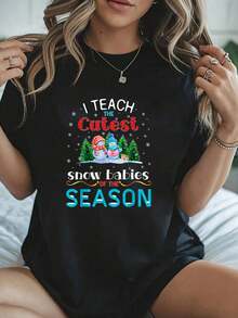 Camiseta de Niño de Maestro de Biblioteca Vintage de Calabazas de Libros de Otoño de Acción de Gracias - Camiseta de manga corta de 100% algodón para mujeres de otoño, camiseta con patrón de diversión familiar de copo de nieve de Navidad - Rojo y blanco - Ver 1