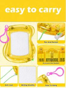 2/6/12 piezas Mini Pizarra Magnética, Libreta de Mochila y Llavero, Pizarra de Dibujo y Escritura Borrable, Regalos Perfectos para Cumpleaños, Fiestas, Día de San Valentín, Regreso a Clases, Halloween [Color y Estilo Aleatorio] [Algunos Accesorios de Colores] - Multicolor - Ver 8