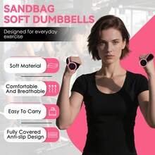 Ueasy Hand Weights Set, Walking Weight Of 2 (0.5lbs Each) Soft Dumbbells Sets For Women Men, Walking Dumbbell With Hand Strap For Workout Running Physical Therapy Aerobics