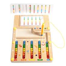 Children's Go Game Early Education Thinking Logic Training Color Cognition Kindergarten Puzzle Area Puzzle Maze Toy Pen And Ball Magnetic Challenge Game 3 To 6 Years Old Thinking Training Children's Concentration Board Game Color Alignment Matching Parent Child Interaction Exercise Concentration