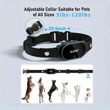 Dog Training Collar, Dog Shock Collar With Remote Range 2000FT, 3 Training Modes, Rechargeable Electric Shock Collar For 5-120lbs Small Medium Large Dogs - 黑色 - 查看 6