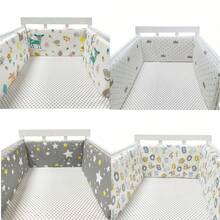 AIBOYING 1 件 200*30 厘米儿童床围栏，婴儿床安全栏，床栏防护栏，便携式旅行床围栏，育儿室装饰，儿童床上用品配件 - 彩色 - 查看 2