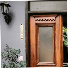 Mobestech Decoración Metal Retro para Puerta Adorno Religioso Dorado con Protección y Bendición para Hogar - 1 - Ver 10