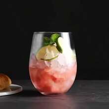 1/6 件水晶玻璃杯，红酒杯，香槟杯，威士忌杯，冰饮杯，冰茶杯，适用于鸡尾酒、香槟、果汁、牛奶、苏打水，非常适合家庭、酒吧、派对、夏季、礼物