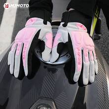 MJMOTO Găng tay lái xe máy nữ mùa hè, găng tay kín ngón, găng tay xe mô tô màu hồng, thiết bị xe mô tô địa hình có màn hình cảm ứng, cỡ S-XL. - A - Xem 8