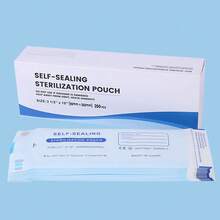 100/50PCS Disposable Self Sealing Bag Sterilization Pouch Bag 4Sizes Sterilization Bag For Manicure Tools Stainless Steel Drill Tweezers Scissor Nail Art Storage Supplies, Self Seal Sterilization Pouch Dental Sterilization Bags 100 PCS For Dental Tools, Nail Toolkits