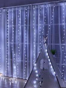 أضواء سلسلة الستائر، ألوان أبيض بارد، أخضر، بنفسجي 300 مصباح LED مع 8 أوضاع إضاءة، أضواء النحاس الساحرة مع جهاز تحكم عن بعد، إمداد طاقة USB، مناسبة لديكور أجواء عيد الهالوين، حفلات غرف النوم، حفلات الزفاف، ديكور حائط حديقة المنزل