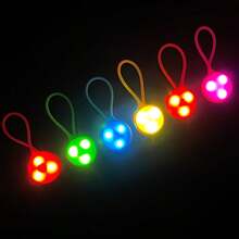 1pc Outdoor Pet Silicone Halter Light, Super Bright Front & Rear LED Pet Safety Pendant, High Visibility For Night Walking Dogs And Outdoor Activities, Anti-Lost Backpack Light Silicone LED Warning Light