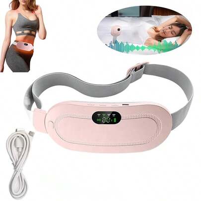 Cinturon Eléctrico Bolsa Termica Para Colicos Menstruales, Almohadilla térmica menstrual cinturón de cintura con calefacción eléctrica portátil para mujer espalda vientre almohadilla térmica cinturón de útero caliente
