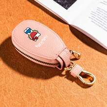 Sanrio Bolsa para llaves de coche mini con estampado de Hello Kitty para hombres y mujeres, bolsa de almacenamiento de llaves de General Motors, llavero creativo y de moda con decoración mínima, monedero mini, cartera, monedero