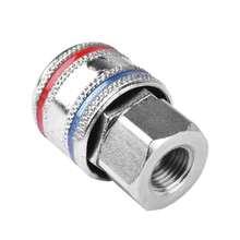 Engate Rapido Pneumatico Rosca Fêmea 1/4 Bsp - Prata - Visão 2