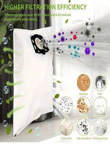 1/2/5/10pcs Karcher Wd4 Vacuum Cleaner Dust Bags Filter Bags Sweeper Accessories,Tool Accessories,Vacuum Cleaner Dust Bags Compatible With Karcher Karcher Wd4 Vacuum Cleaner Dust Bags Filter Bags - Anti-Tear, Tool Accessories.