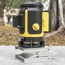 1 pieza Plataforma elevadora plegable de aleación de aluminio, soporte de nivel láser sin conexión eléctrica, gato elevador manual mini de laboratorio - Plateado - Ver 5