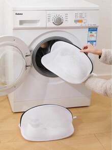 1 pieza Bolsa de malla con cierre de cremallera reutilizable, adecuada para zapatos y zapatillas, ropa interior, calcetines y otros artículos pequeños. Capacidad extra grande, bolsa para zapatos lavable, bolsa de viaje para zapatos, bolsa de lavandería con cierre de cremallera portátil, bolsa para zapatos para el hogar, bolsa de malla con cierre de cremallera para lavadora, bolsa para zapatos de poliéster duradero. Un regalo perfecto para el Día de San Valentín/Pascua en el hogar. - Multicolor - Ver 7