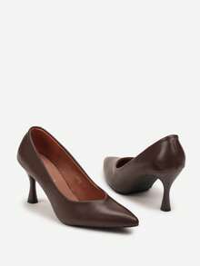 Vices Heels With Natural Leather Insole - Brown - View 6