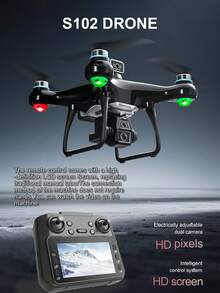 Das 2025 neue Modell S102 Drohnen-Set für Luftaufnahmen ist mit einer 4,3-Zoll-Bildschirm-Fernbedienung ausgestattet und verfügt über einen leistungsstarken windfesten bürstenlosen Motor, hochauflösende Dual-Kameras, ein optisches Flusssuspensionssystem/optische Flusssuspension/intelligente Hinderniserkennung/Einknopf-Abstieg/Rolle. Es eignet sich für Innen-/Außen-/Party-Unterhaltungsinteraktive Spielzeuge.