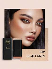 OCHEAL 2-In-1 Dual Ended Foundation Concealer Stick With Sponge Brush Creamy Long-Lasting Non-Transfer Formula Moisturizing Lightweight Cover Blemishes Brighten Skin Contour Makeup - 彩色 - 查看 10