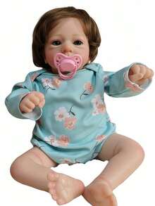 16 Inch Lifelike Reborn Baby Doll - 40cm Soft Cloth Body Newborn Lifelike Baby Doll - Birthday Gift / Christmas Gift For Children Over 3 Years Old - Multicolor - View 8