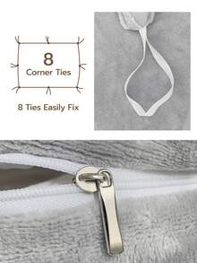 Conjunto de capa de edredom de veludo liso (2/3 peças), roupa de cama, conjunto de cama de cor sólida, decoração aconchegante para o quarto, macio e quente, agradável ao toque, série de cores sólidas, fácil de cuidar e durável, adequado para quarto de hóspedes e quarto principal no outono/inverno, serve em vários tamanhos de cama (inclui 1 capa de edredom e 1/2 fronhas, não inclui edredom), têxteis para o lar, presente de cama, lavável na máquina - Cinza prateado - Ver 5