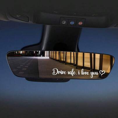 3 pegatinas de coche Drive Safe I Love You, I Love You Drive Safe - calcomana autoadhesivo resistente al agua, calcomanas de coche para mujer