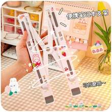 便携式笔记本电脑支架，超轻铝合金可调节笔记本电脑支架，笔记本电脑增高架，适用于桌面或旅行，适用于7-9.8英寸笔记本电脑，银色 - 彩色 - 查看 4