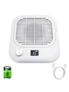 Powerful Electric Nail Dust Collector, Suitable For Manicure, Rechargeable Nail Vacuum Cleaner, Upgraded Strong Nail Vacuum Dust Collector Fan, Suitable For Acrylic Nails, Polymer Nail Extension Gel Removal, Ideal Equipment For Nail Salons