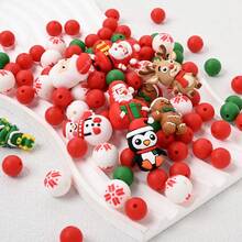 8-63 cái/bộ Con Bò Mini Hoạt Hình Dễ Thương, Hạt Tròn Bằng Silicon, Hạt Lông Thỏ Giả, Bộ Làm Trang Sức Tự Làm Dùng Cho Bút Đính Hạt, Móc Chìa Khóa Ngọc Trai, Vòng Tay - Nhiều màu - Xem 8