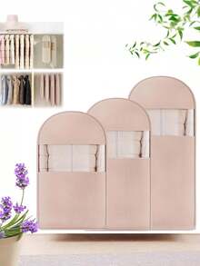 1pc Space-Saving Self-Compression Hanging Clothes Bag, , Zipper Closure, Clothing And Down Jacket Hanging Compression Storage Bag, Wardrobe Organizer, Wardrobe Organizer For Travel, Home, Or Commercial Use, Clothing Storage