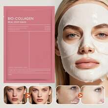 1/3/5/10片装胶原蛋白睡眠面膜，面部护理，保湿，提亮肤色，面膜，晒后修复，减少皱纹，护肤，焕发光彩，减少皱纹，提升弹性和光泽！适合所有肤质。