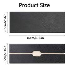 The New Double-Layer Glasses Storage Box Can Hold Two Pairs Of Glasses, A Large-Capacity Anti-Stress Glasses Case, And A Stylish And Portable Sunglasses Case Made Of PUI Materialtravel Essentials Travel Accessories Travel Bag For Vacation Holiday Back To School School Stuff Sunglasses Women - Nhiều màu - Xem 3