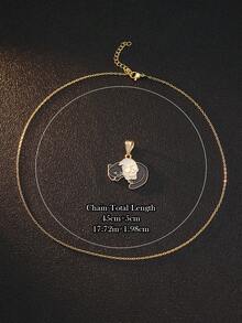 [Colar com Pingente de Caveira Multi-Elemento] Design Criativo Gótico Colar com Pingente de Caveira Destacável para Homens e Mulheres, Pingente Religioso Personalizado Multi-Elemento, Acessórios de Joias, Lembrancinhas de Festa de Halloween Assustadora, Presentes de Truque ou Travessura, Acessórios de Fantasia para Halloween, Natal e Suprimentos para Festas