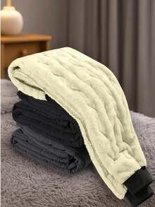 Men's Stylish And Versatile Winter Thickened Pants, Fashionable Striped Pants, Casual Long Pants. Great Gift For Husbands, Boyfriends.