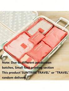 6pcs Large Capacity Portable High-Quality Travel Luggage Packing Cube, Suitcase, Clothing Storage Bag, Folding Organizer Bag, Shoe Bag, Underwear Bag, Travel Essentials, Travel Backpack, Travel Bag, Luggage, Travel Equipment, Back-To-School Moving Bag Organizer Bag