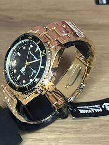 Original Waterproof Men's And Women's Watch, Gold Stainless Steel Watch - 金色 - 查看 2