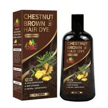 純素草本泡沫染髮洗髮精 - 100ml - 男女通用 - 持久自然髮色 - 一步洗染 - 有效遮蓋白髮 - 注入滋養植物萃取成分，包括人參、生薑和黑芝麻 - 彩色 - 查看 10