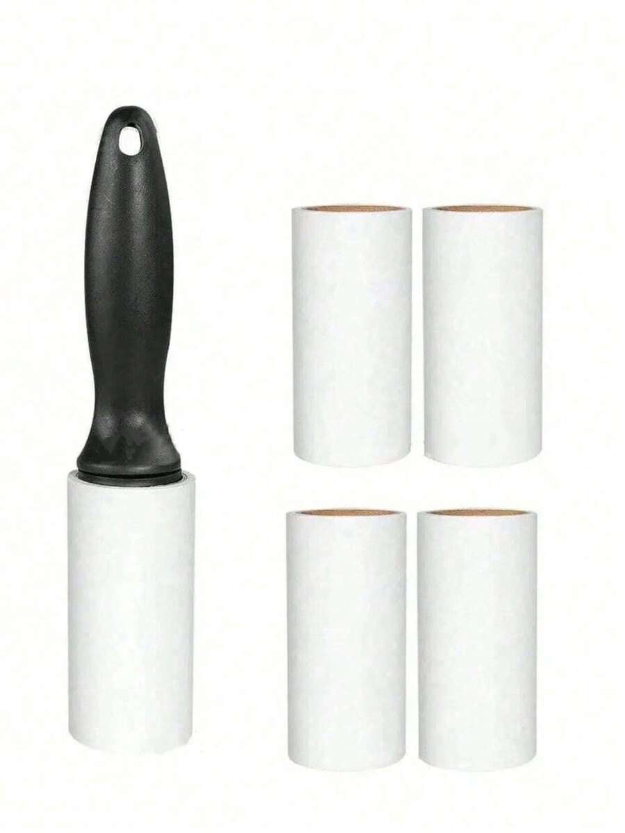 1/6 pezzi Rullo rimuovi pelucchi, ideale per mobili, vestiti | Pulitore di peli di cane e gatto, rullo di cotone super appiccicoso - Rimuovi peli di animali domestici - Include 1 manico e 6 fogli di ricarica, ruota di cotone per tappeti, rimuovi peli di animali domestici portatile per vestiti, biancheria da letto, mobili del soggiorno, camera da letto, tappeti per auto, sedili auto, interni auto