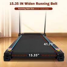 MERAX New Treadmills For Home, 3.5HP Hydraulic System Auto Foldable Treadmill With Incline,10MPH 350Lbs Weight Capacity Electric Treadmills With Heart Rate Sensors,Type C & USB Charge ,Bluetooth Speaker - Xem 4