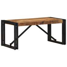Coffee Table 80x40x35 Cm Solid Rough Wood Mango - Brown - View 11