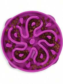 Outward Hound Fun Feeder Slo Bowl, Large Slow Feeder Dog Bowl, 4 Cups, Purple - 紫色 - 查看 7