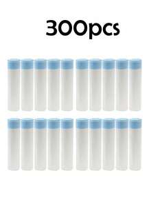 300 pezzi Sacchetti per rifiuti con laccio per cucina, bagno, camera da letto, rinforzati, senza odore, sacchetti per rifiuti monouso, sacchetti per cestini, forniture per la pulizia, uso aziendale, adatti per cucina, soggiorno, bagno, ufficio e hotel