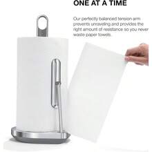 Simplehuman Standing Paper Towel Holder With Spray Pump, Brass Stainless Steel - Brushed Stainless Steel - View 3