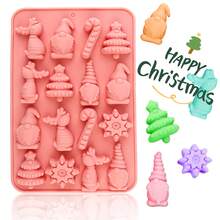 1 Adorable Molde de Silicona Navideño: Formas de Papá Noel, Renos y Copos de Nieve para Decorar Pasteles, Hacer Dulces, Manualidades, Jabón y Velas