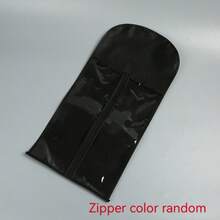 1ocs To 2pcs Wig Storage Bag, Hair Stand With Dust Cover, Zipper Wig Hairpin, Wig Storage Bag, Non-Woven Wig Hanging Clip (Wig Not Included), Halloween - Black - View 15